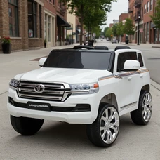 Детский электромобиль JJ 2022 EBLR-1 (24V) джип Toyota белый, четыре мотора фото 22