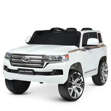 Детский электромобиль JJ 2022 EBLR-1 (24V) джип Toyota белый, четыре мотора фото 71
