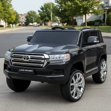 Детский электромобиль JJ 2022 EBLR-2 (24V) джип Toyota черный, четыре мотора фото 22