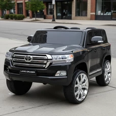 Детский электромобиль JJ 2022 EBLR-2 (24V) джип Toyota черный, четыре мотора фото 37