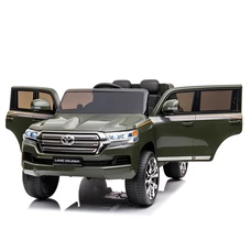 Детский электромобиль JJ 2022 EBLR-10 (24V) джип Toyota хаки, четыре мотора фото 86