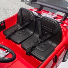 Двухместная детская машина M 6107 (2) ABLR-3 (24V) красная, Ford, надувные колеса фото 18