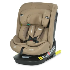 Автокресло El Camino i-Hold ME 1188 Natural Beige бежевое, i-Size R129, Top Tether, isofix, фаза 1,2