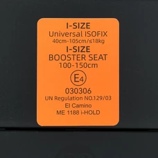 Автокресло El Camino i-Hold ME 1188 Natural Beige бежевое, i-Size R129, Top Tether, isofix, фаза 1,2 фото 16