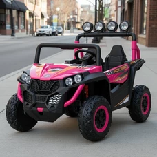 Двухместный детский электромобиль багги M 6058 EBLR-8 (24V) розовый, с пультом управления