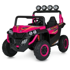 Двухместный детский электромобиль багги M 6058 EBLR-8 (24V) розовый, с пультом управления фото 14