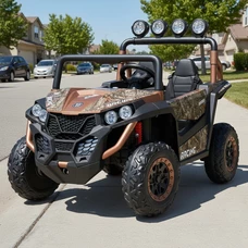 Двухместный детский электромобиль багги M 6058 EBLR-18 (24V) камуфляж, с пультом управления