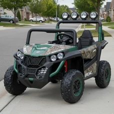 Двухместный детский электромобиль багги M 6058 EBLR-18-5 (24V) зеленый камуфляж, с пультом управления