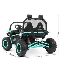 Двухместный детский электромобиль багги M 4969 EBLR-15 (24V) бирюзовый, моторы 4х80W фото 37