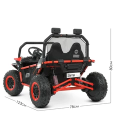 Двухместный детский электромобиль багги M 4969(2) EBLR-3 (24V) красный, моторы 2х150W фото 37
