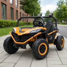 Двухместный детский электромобиль багги M 4969(2) EBLR-7 (24V) оранжевый, моторы 2х150W