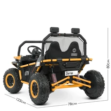 Двухместный детский электромобиль багги M 4969(2) EBLR-7 (24V) оранжевый, моторы 2х150W фото 37
