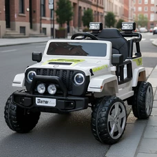 Детский электромобиль джип M 5103 EBLR-1 белый, моторы 2х40W