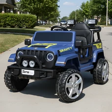 Детский электромобиль джип M 5103 EBLR-4 синий, моторы 2х40W