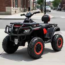 Детский квадроцикл на аккумуляторе M 4868 EL-3 (24V) красный, 4 мотора