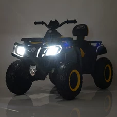 Детский квадроцикл на аккумуляторе M 4868 EL-2-6 (24V) черно-желтый, 4 мотора фото 63