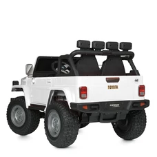 Двухместный детский электромобиль джип M 4968 EBLR-1 (24V) белый, 4 мотора фото 21