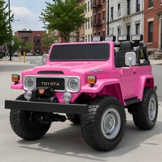 Двухместный детский электромобиль джип M 4968 EBLR-8 (24V) розовый, 4 мотора