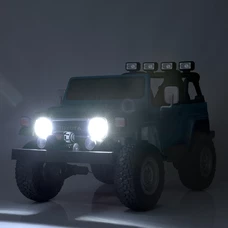 Двухместный детский электромобиль джип M 4968 EBLR-11 (24V) серый, 4 мотора фото 63