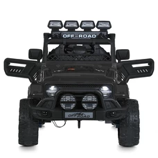 Детский электромобиль джип JJ 2122 EBLR-2 черный, мягкое сиденье фото 14