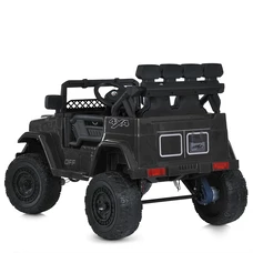 Детский электромобиль джип JJ 2122 EBLR-2 черный, мягкое сиденье фото 21