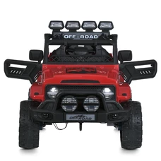 Детский электромобиль джип JJ 2122 EBLR-3 красный, мягкое сиденье фото 14