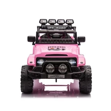 Детский электромобиль джип JJ 2122 EBLR-8 розовый, мягкое сиденье фото 14