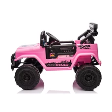 Детский электромобиль джип JJ 2122 EBLR-8 розовый, мягкое сиденье фото 11