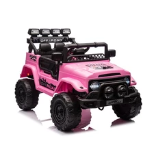 Детский электромобиль джип JJ 2122 EBLR-8 розовый, мягкое сиденье фото 21
