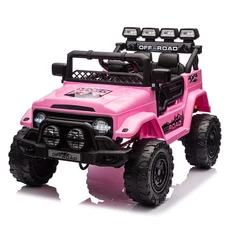 Детский электромобиль джип JJ 2122 EBLR-8 розовый, мягкое сиденье фото 37