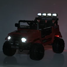 Детский электромобиль джип JJ 2122 EBLR-10 темно-зеленый, мягкое сиденье фото 54