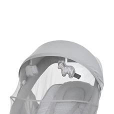 Убаюкивающий центр - шезлонг 8018 серый, пульт, таймер, игрушки, музыка, APP, USB фото 14