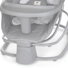 Убаюкивающий центр - шезлонг 8087 серый, столик, пульт, таймер, игрушки, музыка фото 37