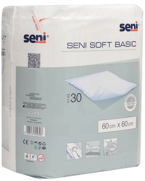 Одноразовые пеленки Seni Soft Basic 60х60 см 30 шт (5900516692308)