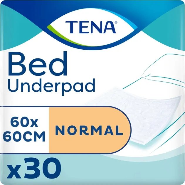 Одноразовые пеленки впитывающие Tena Bed Normal 60x60 30 шт (7322540525427)
