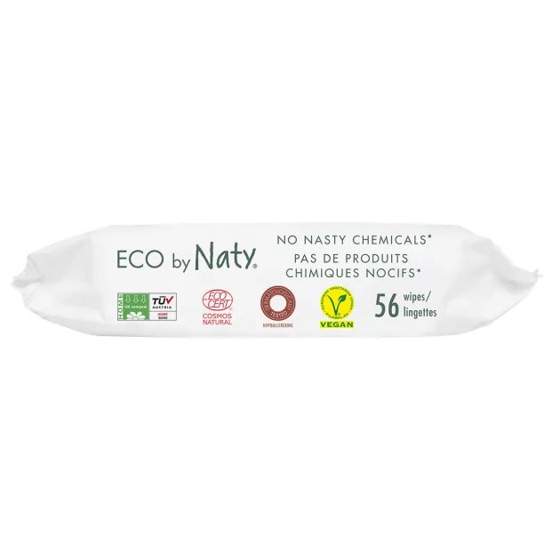 Органические салфетки Eco by Naty без запаха 168 шт (3 упаковки в 1)