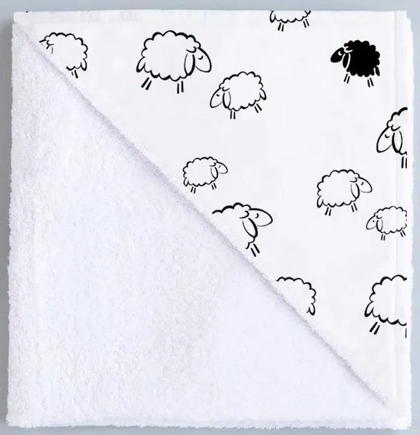 Непромокаемая пеленка Cosas Бязь 70х120 см Diaper Sheep Белая (4822052026861)