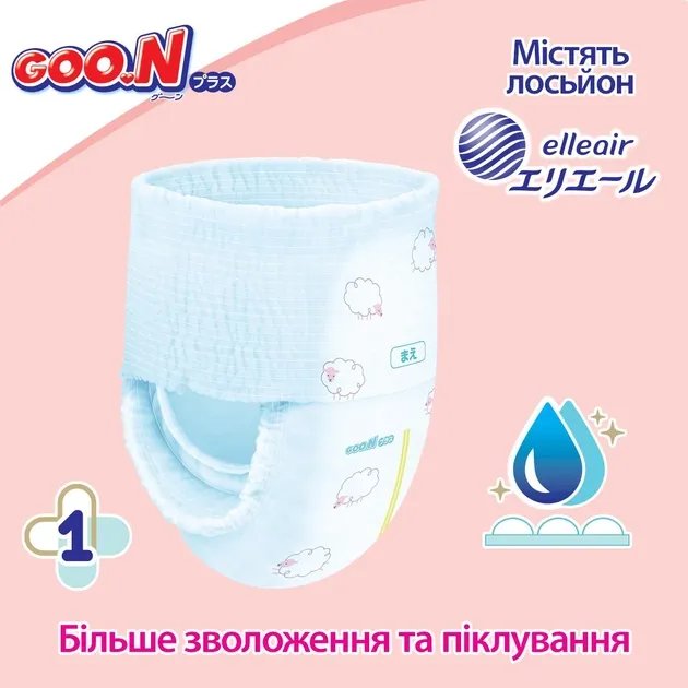 Трусики-подгузники GOO.N Plus для детей 6-12 кг размер M 58 шт (843339)