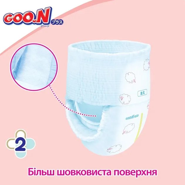 Трусики-подгузники GOO.N Plus для детей 6-12 кг размер M 58 шт (843339)