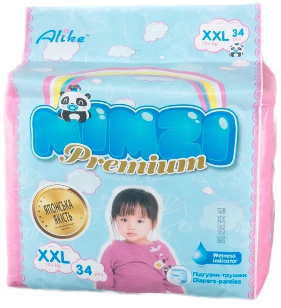 Подгузники-трусики Mimzi XXL 15+ кг 34 шт (MPXXL34) (4820209800159)