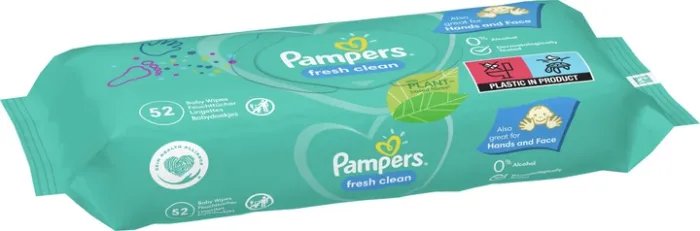 Детские влажные салфетки Pampers Fresh Clean 52 шт (8001841041360)