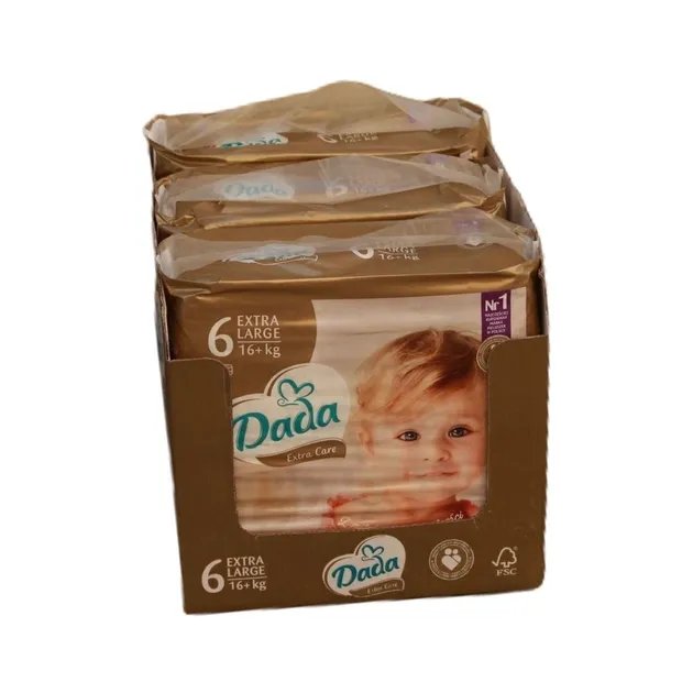 Підгузки Dada Extra Care 6 EXTRA LARGE 78 шт / 16+ кг (3 пачки в заводському ящику)