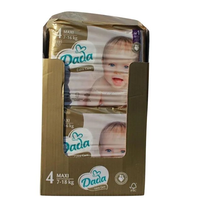 Підгузки Dada Extra Care 4 MAXI 132 шт / 7‑18 кг (4 пачки в заводському ящику)