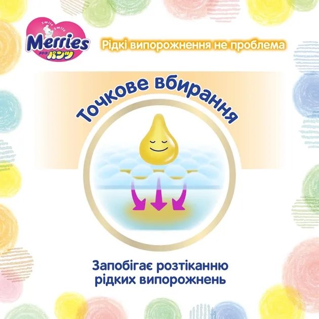 Подгузники-трусики Merries S 4-8 кг 62 шт (4901301316073)