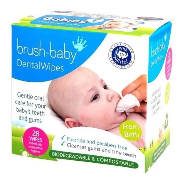 Дентальные салфетки Brush-Baby Dental Wipes 28 шт (04421)