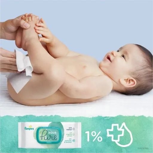 Влажные салфетки Pampers Aqua Pure с клапаном 3x48 = 144шт