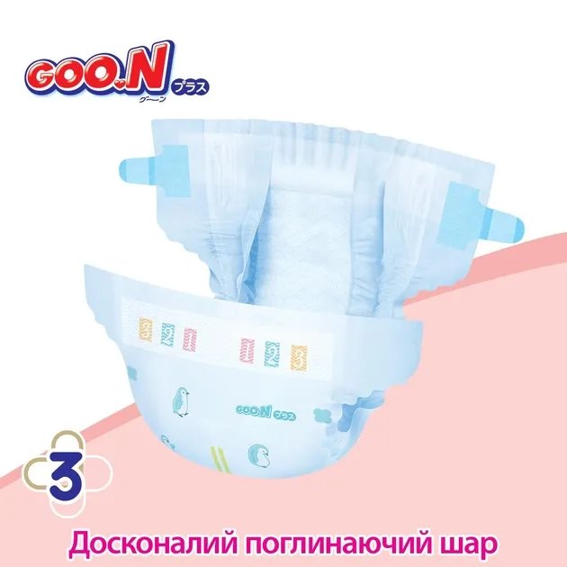 Подгузники Goo.N Plus для детей 12-20 кг размер Big XL на липучках унисекс 42 шт (843337)