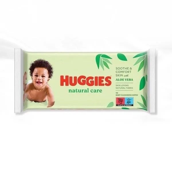 Влажные салфетки Huggies Natural Care 56 шт/уп (2707002)