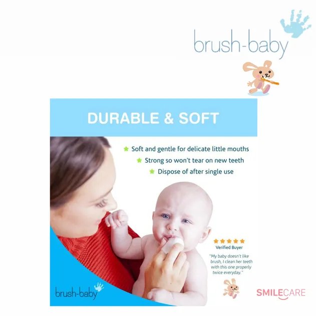 Дентальные салфетки Brush-Baby Dental Wipes 28 штук