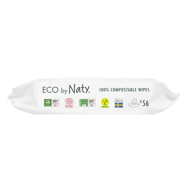 Органические салфетки Eco by Naty без запаха 56 шт